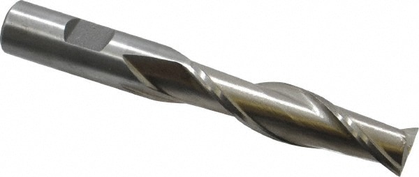 Value Collection 720-1231 Square End Mill: 5/8 Dia, 2-1/2 LOC, 5/8 Shank Dia, 4-5/8 OAL, 2 Flutes, High Speed Steel Image