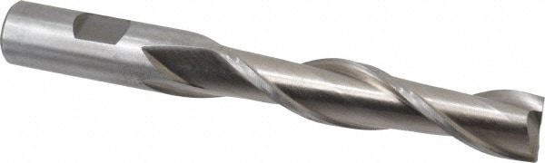 Value Collection 720-1233 Square End Mill: 5/8 Dia, 3 LOC, 5/8 Shank Dia, 5-1/8 OAL, 2 Flutes, High Speed Steel Image