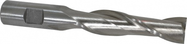 Value Collection 720-1241 Square End Mill: 3/4 Dia, 3 LOC, 3/4 Shank Dia, 5-1/4 OAL, 2 Flutes, High Speed Steel Image