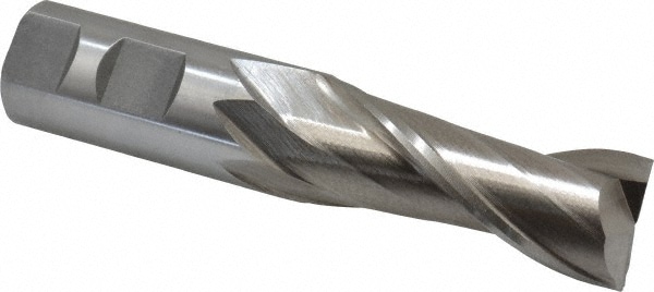 Value Collection 720-1253 Square End Mill: 1 Dia, 2-1/2 LOC, 1 Shank Dia, 5 OAL, 2 Flutes, High Speed Steel Image