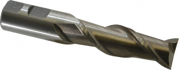 Value Collection 720-1255 Square End Mill: 1 Dia, 3 LOC, 1 Shank Dia, 5-1/2 OAL, 2 Flutes, High Speed Steel Image