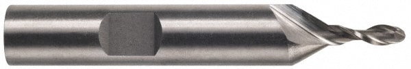 Value Collection 723-1439 Ball End Mill: 1.25" Dia, 2.5" LOC, 2 Flute, Cobalt Image