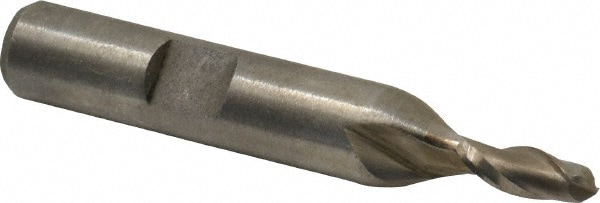 Value Collection 720-1403 Ball End Mill: 0.1875" Dia, 0.5" LOC, 2 Flute, High Speed Steel Image