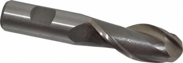 Value Collection 720-1427 Ball End Mill: 0.875" Dia, 2" LOC, 2 Flute, High Speed Steel Image