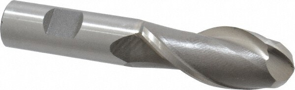 Value Collection 720-1431 Ball End Mill: 0.9375" Dia, 2.25" LOC, 2 Flute, High Speed Steel Image