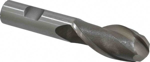 Value Collection 720-1433 Ball End Mill: 1" Dia, 2.25" LOC, 2 Flute, High Speed Steel Image