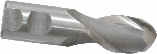 Value Collection 720-1439 Ball End Mill: 1.25" Dia, 2.5" LOC, 2 Flute, High Speed Steel Image