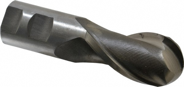 Value Collection 720-1441 Ball End Mill: 1.375" Dia, 2.5" LOC, 2 Flute, High Speed Steel Image