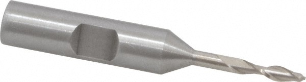 Value Collection 720-1451 Ball End Mill: 0.125" Dia, 0.375" LOC, 2 Flute, High Speed Steel Image