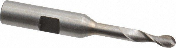 Value Collection 720-1453 Ball End Mill: 0.1875" Dia, 0.5" LOC, 2 Flute, High Speed Steel Image