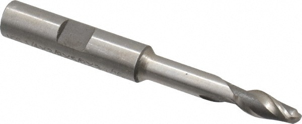 Value Collection 720-1455 Ball End Mill: 0.25" Dia, 0.625" LOC, 2 Flute, High Speed Steel Image