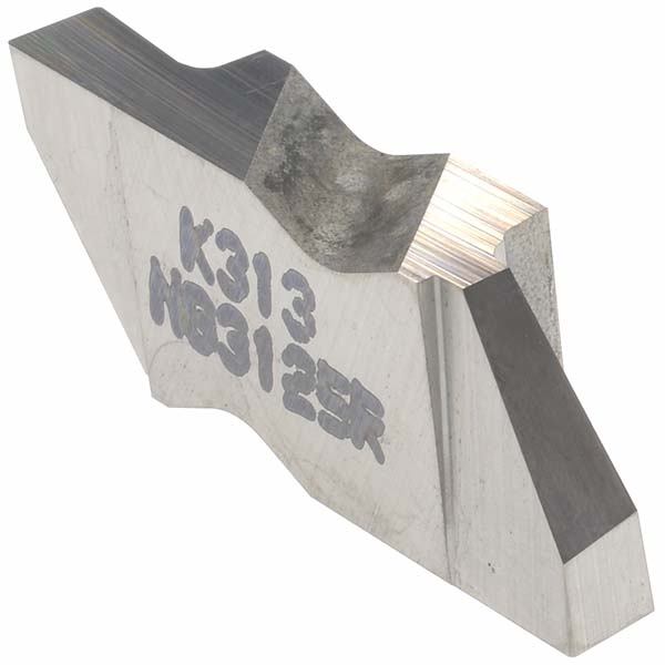 Grooving Insert: NG3125R K313, Carbide - Bright/Uncoated Finish, Right Hand, 3.18 mm Cutting Width, 3.81 mm Max Depth, Series Top Notch