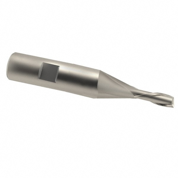 Value Collection 723-9040 Square End Mill: 0.1575 Dia, 7/16 LOC, 3/8 Shank Dia, 2-5/16 OAL, 2 Flutes, Cobalt Image