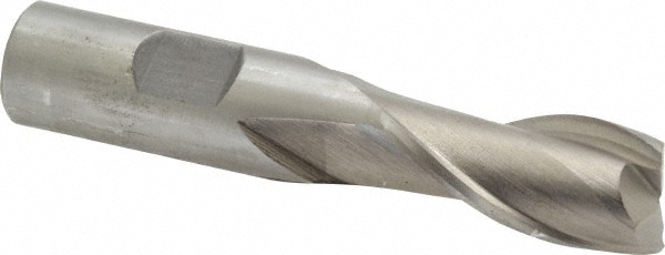 Value Collection 723-9162 Square End Mill: 0.6299 Dia, 1-5/16 LOC, 5/8 Shank Dia, 3-5/16 OAL, 2 Flutes, Cobalt Image