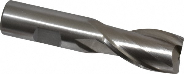 Value Collection 723-9219 Square End Mill: 0.8661 Dia, 1-1/2 LOC, 3/4 Shank Dia, 3-3/4 OAL, 2 Flutes, Cobalt Image