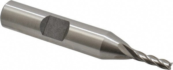 Value Collection 723-8610 Square End Mill: 0.1181 Dia, 3/8 LOC, 3/8 Shank Dia, 2-5/16 OAL, 4 Flutes, Cobalt Image