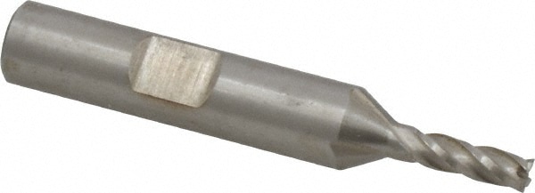 Value Collection 723-8616 Square End Mill: 0.1575 Dia, 1/2 LOC, 3/8 Shank Dia, 2-3/8 OAL, 4 Flutes, Cobalt Image