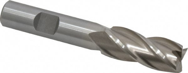 Value Collection 723-8683 Square End Mill: 0.5906 Dia, 1-3/8 LOC, 1/2 Shank Dia, 3-3/8 OAL, 4 Flutes, Cobalt Image