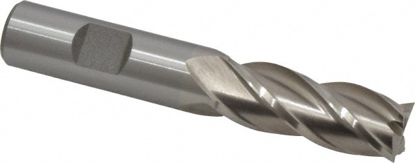 Value Collection 723-8686 Square End Mill: 0.6299 Dia, 1-5/8 LOC, 5/8 Shank Dia, 3-3/4 OAL, 4 Flutes, Cobalt Image