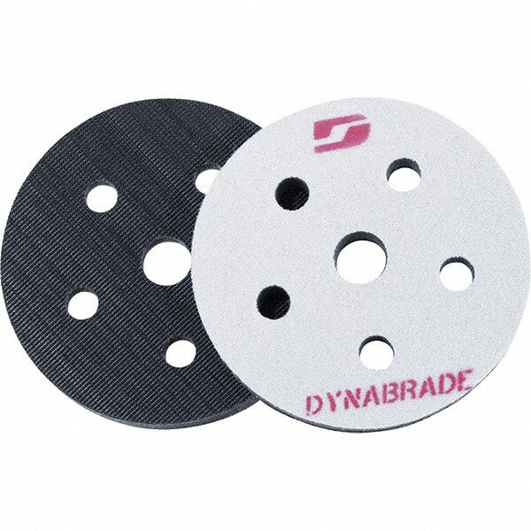 3" Diam, Round, Hook & Loop Face, Interface Backing Pad
