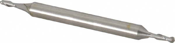 Value Collection 841-0078 Ball End Mill: 0.0781" Dia, 0.2344" LOC, 2 Flute, High Speed Steel Image