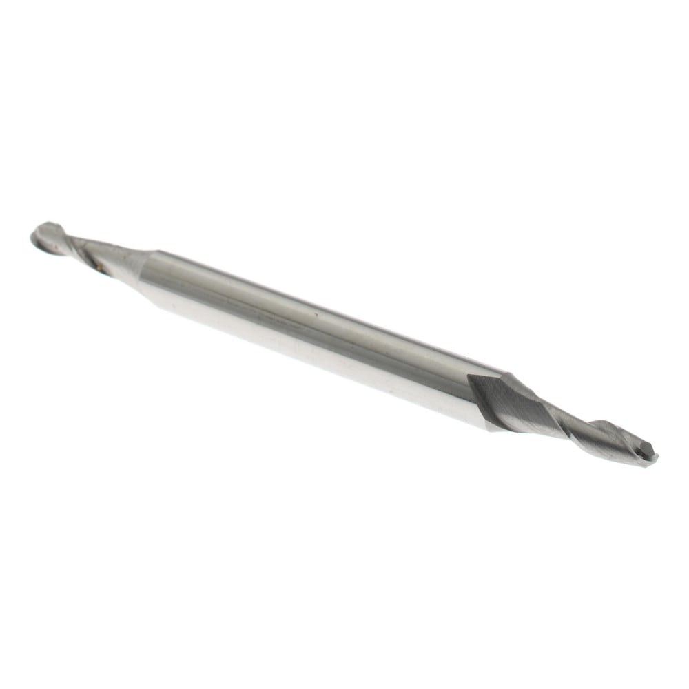 Ball End Mill: 0.1094" Dia, 0.3281" LOC, 2 Flute, High Speed Steel