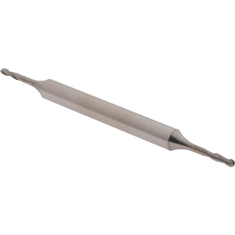 Ball End Mill: 0.0625" Dia, 0.2188" LOC, 2 Flute, High Speed Steel
