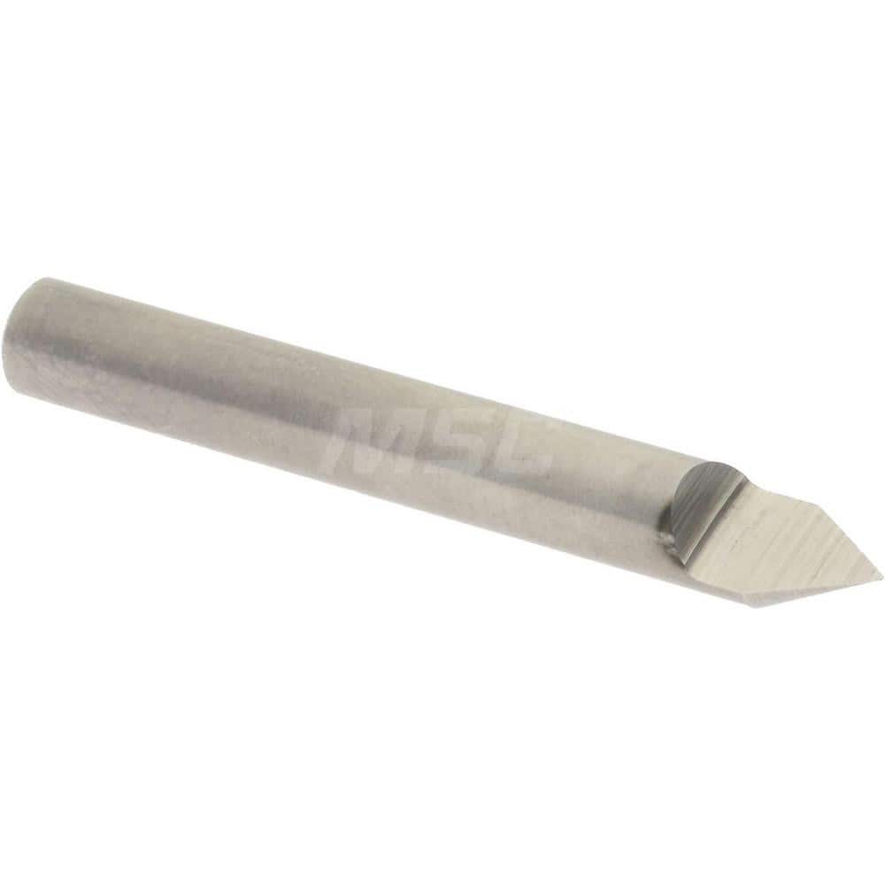 Engraving Cutter: 60 °, 3/16" Dia, Conical Point, Solid Carbide