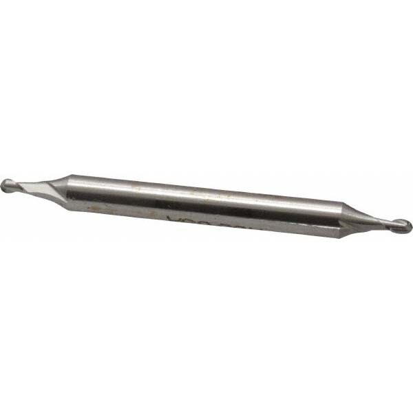 Value Collection 843-0078 Ball End Mill: 0.0781" Dia, 0.125" LOC, 2 Flute, High Speed Steel Image