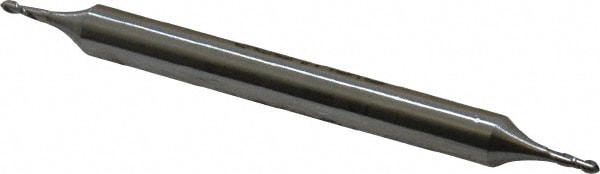 Value Collection 841-0046 Ball End Mill: 0.0469" Dia, 0.1406" LOC, 2 Flute, High Speed Steel Image