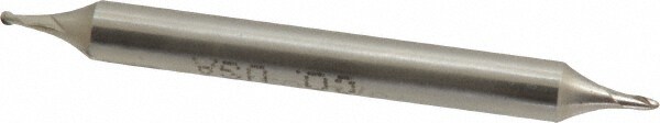 Value Collection 543-0046 Ball End Mill: 0.0469" Dia, 0.0625" LOC, 2 Flute, Cobalt Image