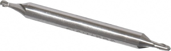 Value Collection 543-0078 Ball End Mill: 0.0781" Dia, 0.125" LOC, 2 Flute, Cobalt Image