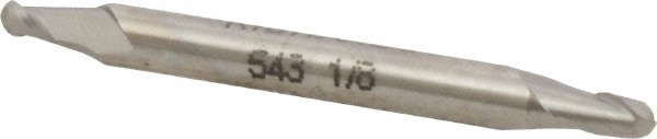 Value Collection 543-0125 Ball End Mill: 0.125" Dia, 0.1875" LOC, 2 Flute, Cobalt Image