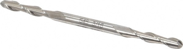 Value Collection 545-0187 Ball End Mill: 0.1875" Dia, 1" LOC, 2 Flute, Cobalt Image