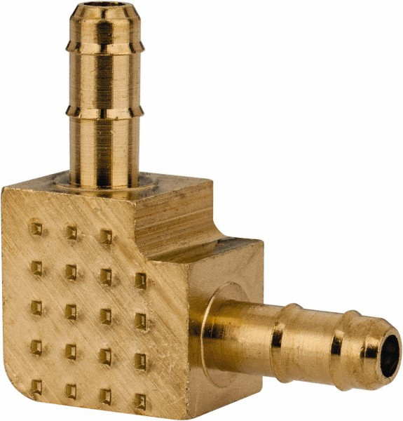 Barbed Tube Union Elbow: Multiple Barbs - 0.096" Tube ID, 5/32" Tube OD