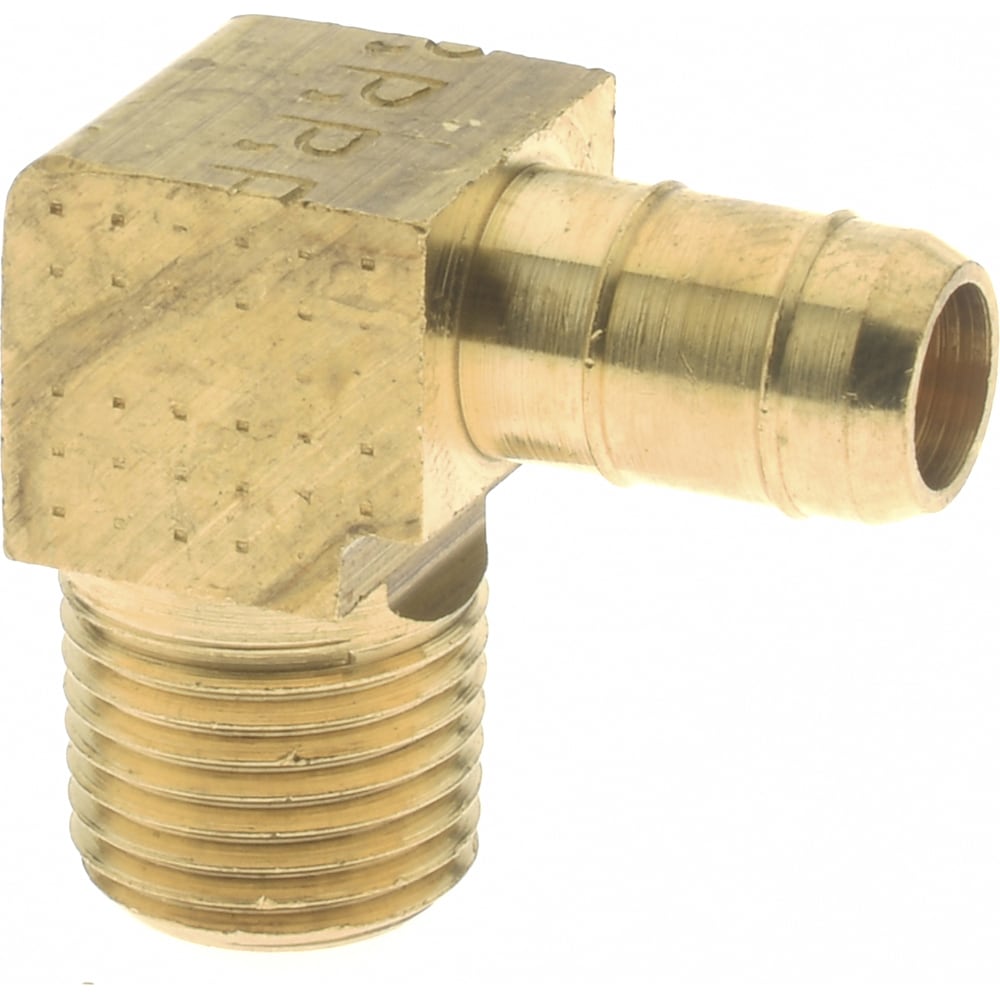 Barbed Tube Male Elbow: Multiple Barbs, 1/8-27