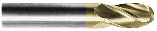 Hertel EM99924528 Ball End Mill: 0.3125" Dia, 0.5" LOC, 4 Flute, Solid Carbide Image