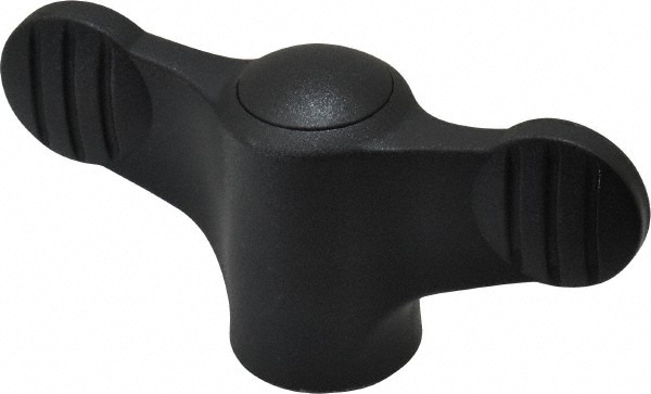 3/8-16 Hole Thread, 2.95" Head Length, Thermoplastic, Tapped Bar / Wing Knob