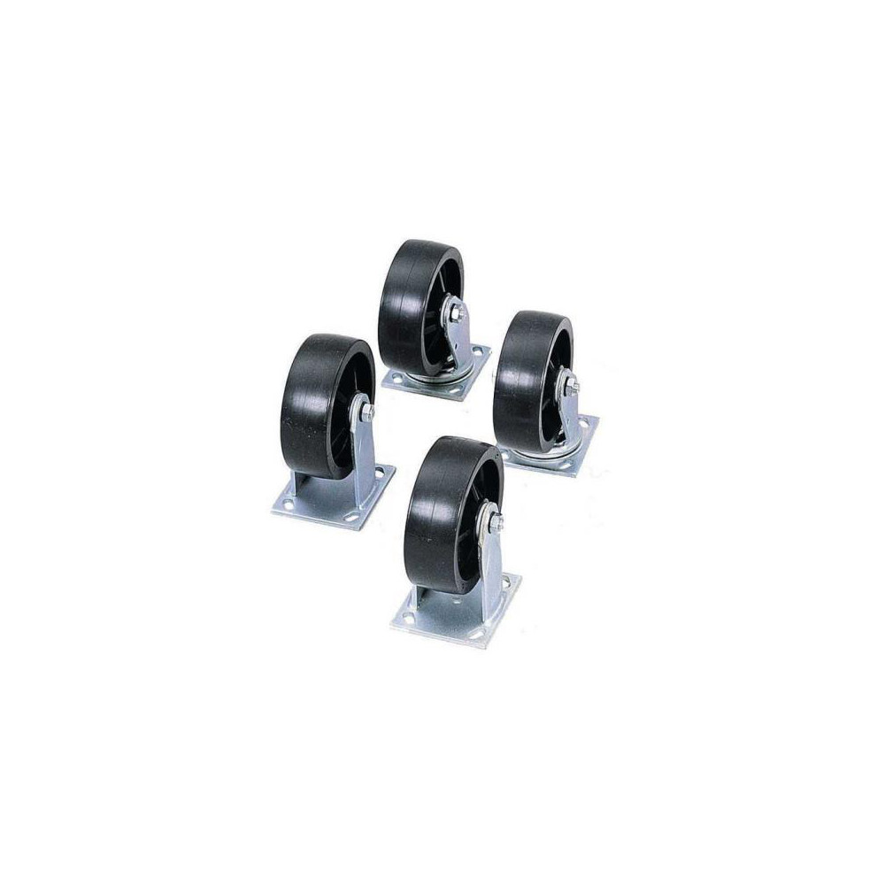 Jobsite Storage Caster Set: 6" Wide - Use with All JOBOX Cabinets