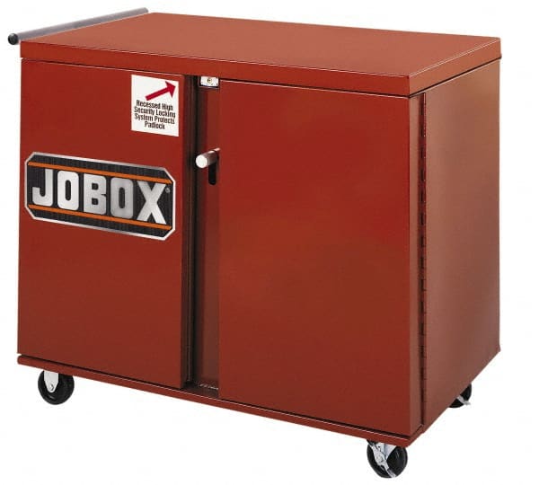 Jobox 675990 Rolling Workbench Mobile Work Center: 43-7/8" OAD, 2 Drawer 