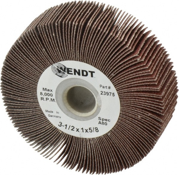 3-1/2 x 1" 80 Grit Aluminum Oxide Unmounted Flap Wheel