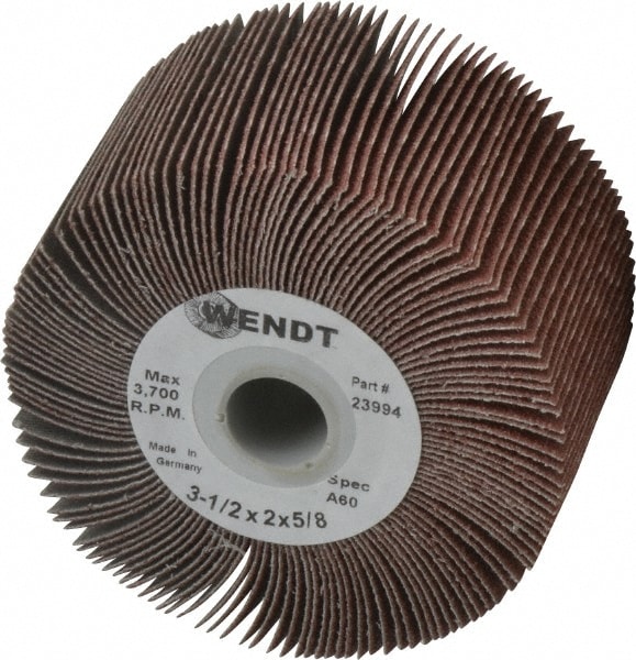 3-1/2 x 2" 60 Grit Aluminum Oxide Unmounted Flap Wheel