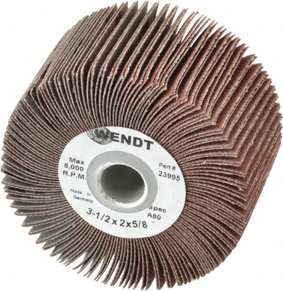 3-1/2 x 2" 80 Grit Aluminum Oxide Unmounted Flap Wheel