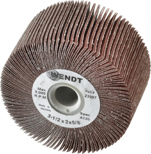 3-1/2 x 2" 120 Grit Aluminum Oxide Unmounted Flap Wheel