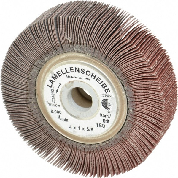 4 x 1" 180 Grit Aluminum Oxide Unmounted Flap Wheel