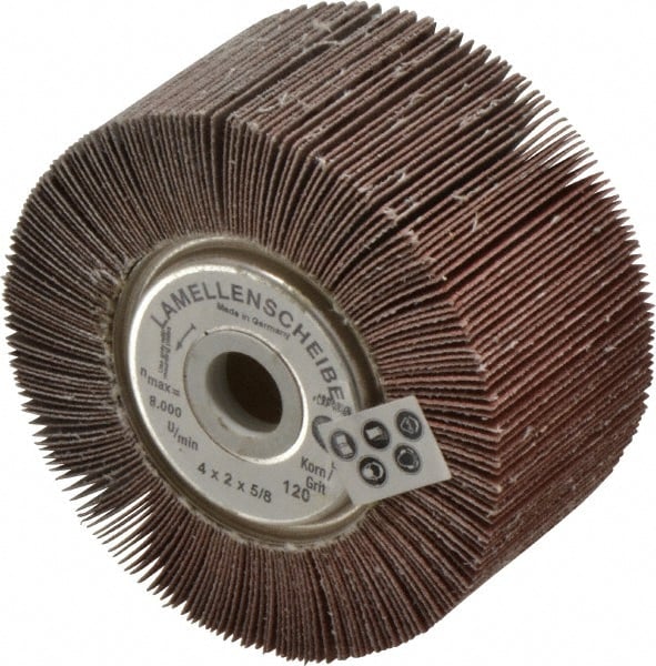 4 x 2" 120 Grit Aluminum Oxide Unmounted Flap Wheel