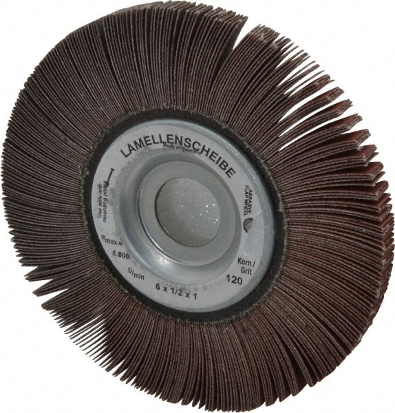 6 x 1/2" 120 Grit Aluminum Oxide Unmounted Flap Wheel