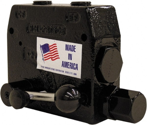 Prince RD-150-16 Hydraulic Control Flow Control Valve: 1/2" Inlet, 1/2" Outlet, 30 GPM, 3,000 Max psi 