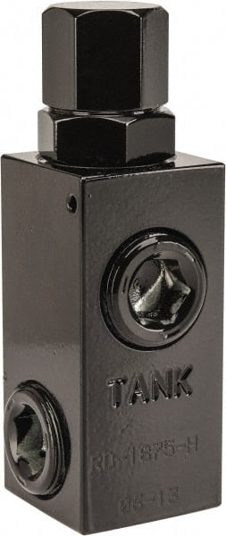 Prince RD-1875-H Hydraulic Control Relief Valve: 3/4" Inlet, 3/4" Outlet, 20 GPM, 2,500 Max psi 