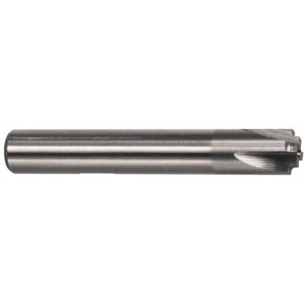 Interstate Corner Rounding End Mill: 0.26 mm Radius, 1" Dia, 4 Flutes, Cobalt - 3/4" Shank Dia, Bright/Uncoated, Single End | Part #723-6474